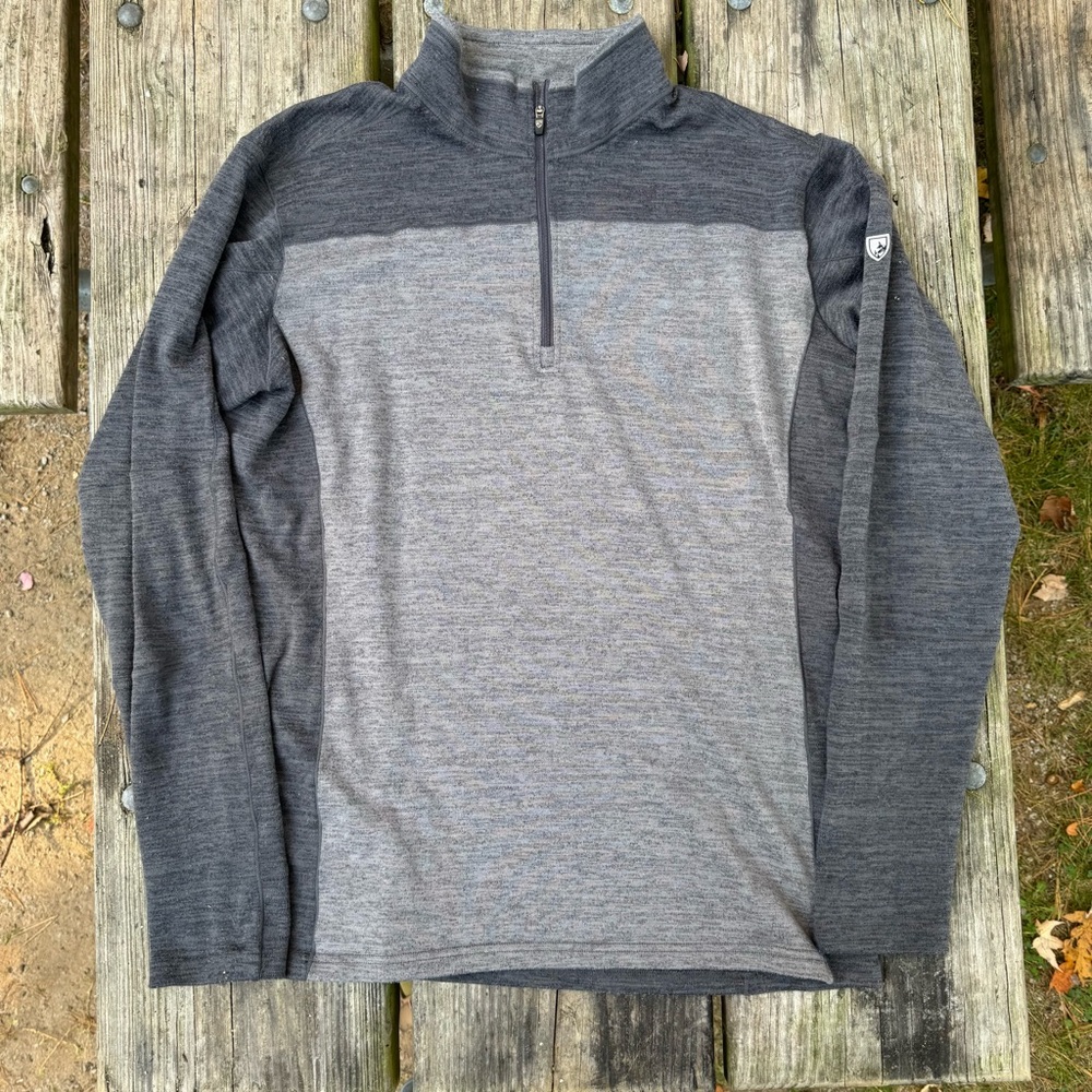 Kuhl Heather Gray Quarter-Zip Pullover